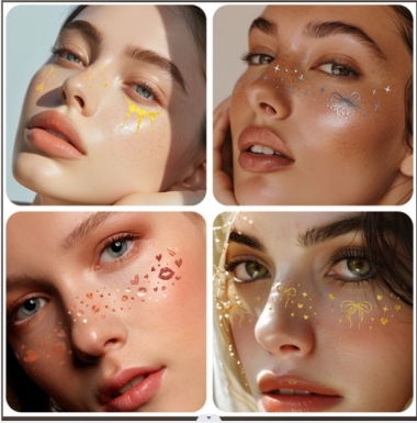 برچسب های براق Face-یک تغییر دهنده بازی زیبایی