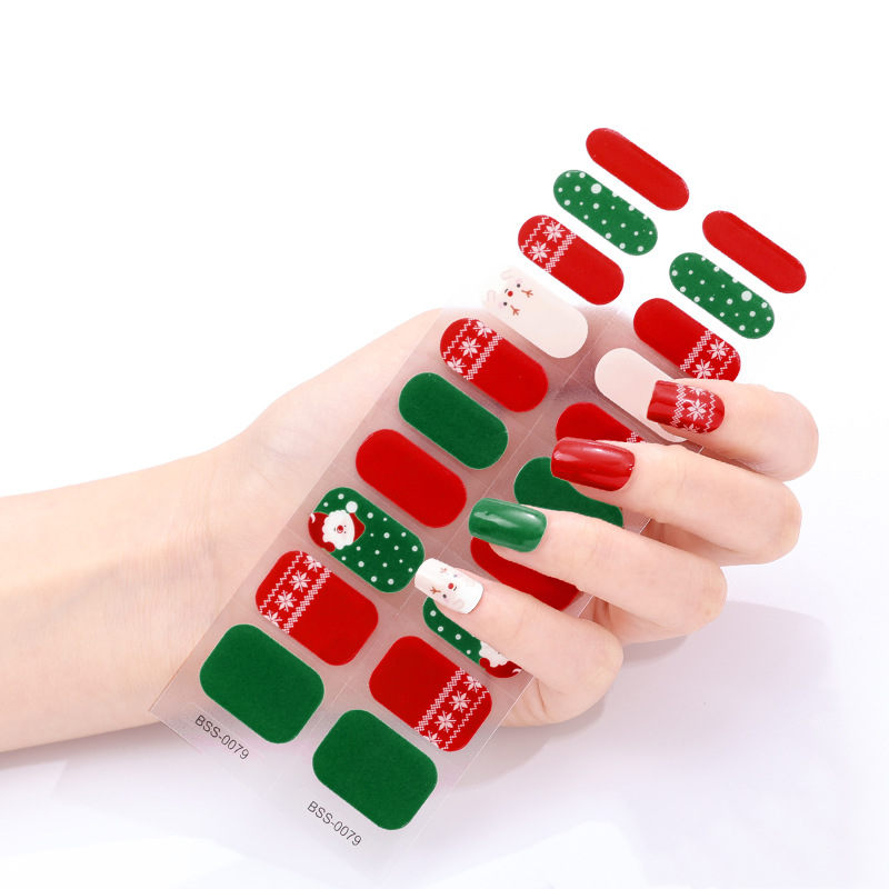 بسته بندی ناخن کریسمس